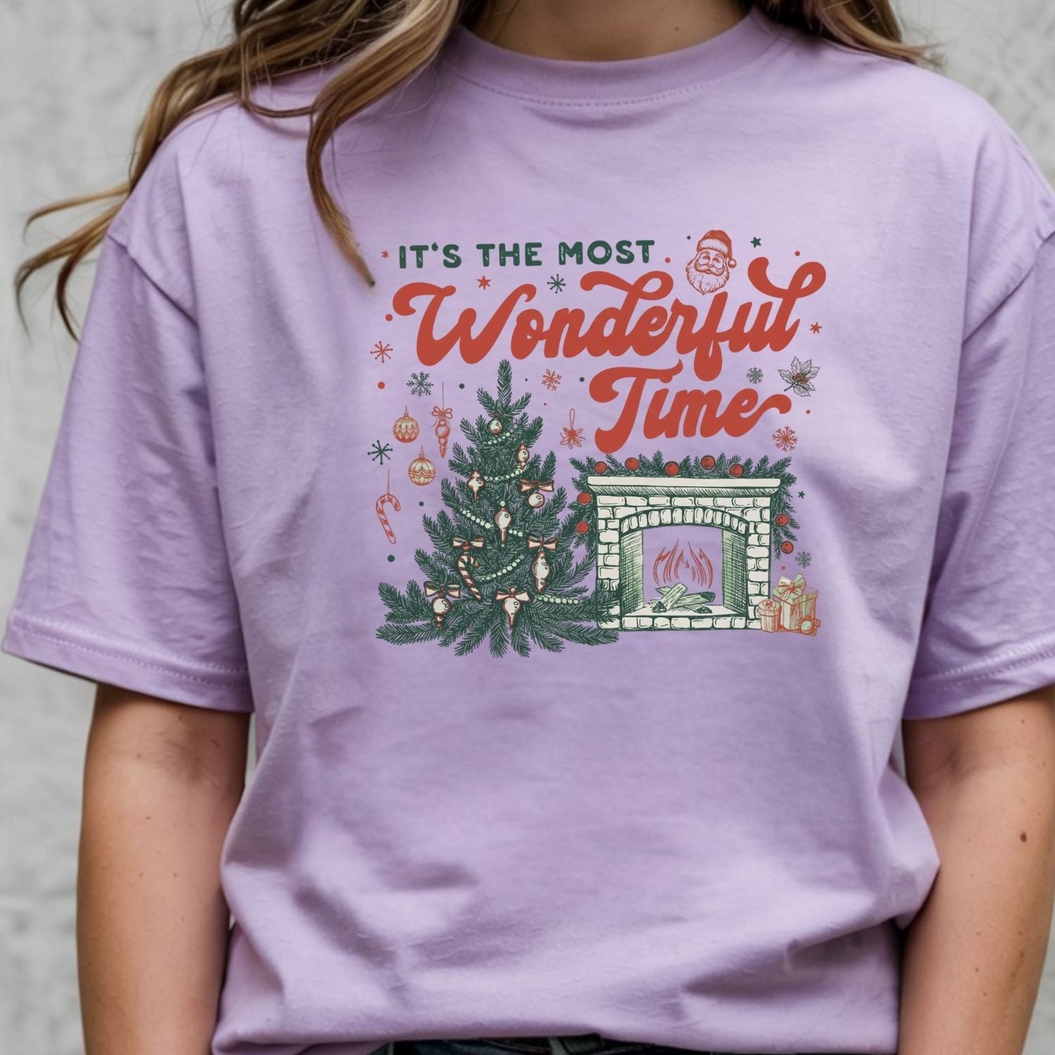 It’s The Most Wonderful Time T-Shirt - Christmas Holiday Tee - Festive Graphic Shirt for Adults