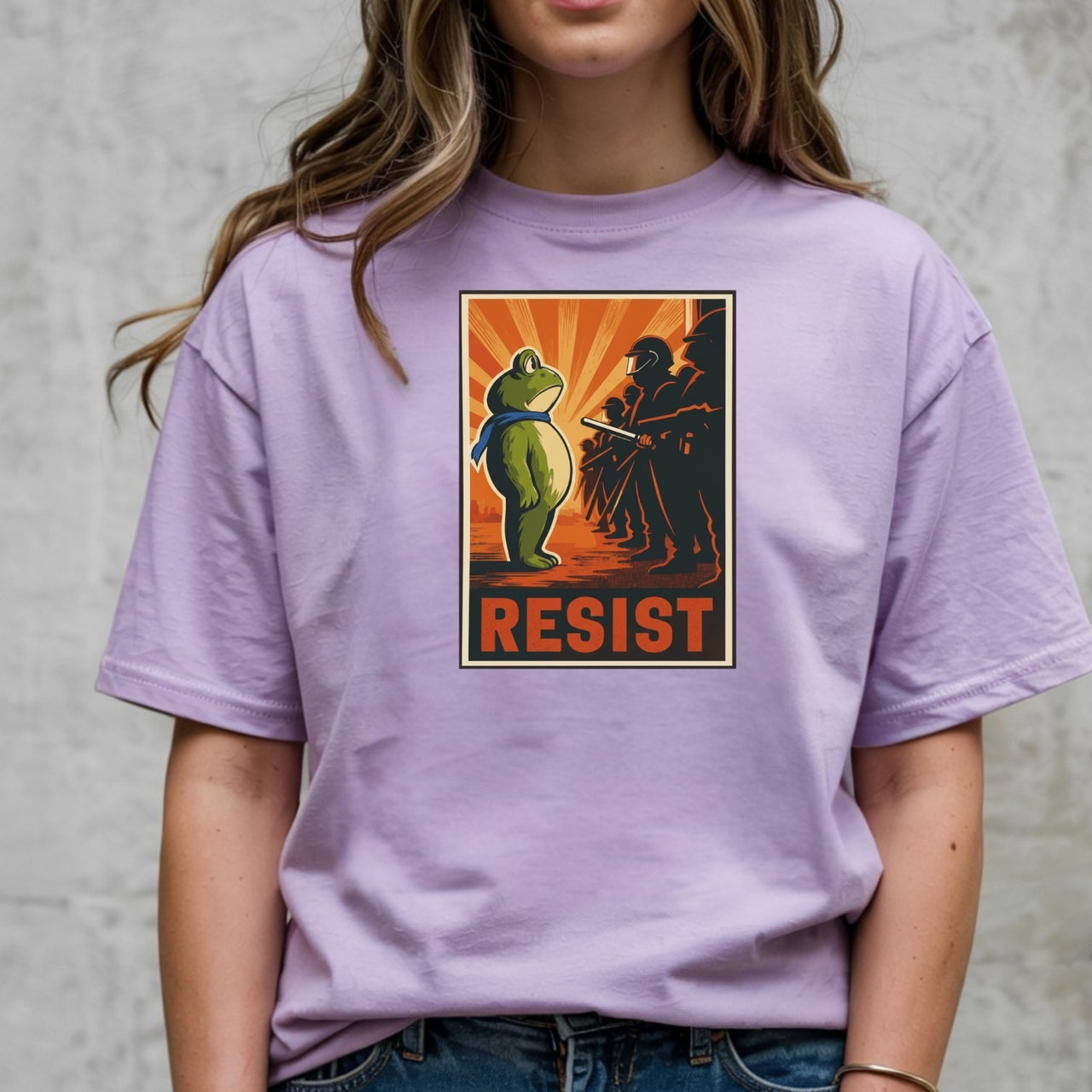 Portland Frog Shirt – Funny Rebel Graphic Tee – No Kings in America Parody Design