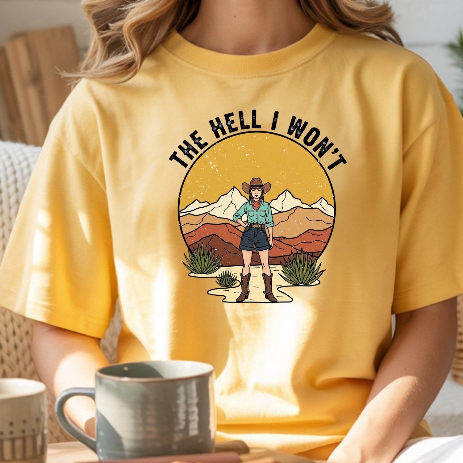 The Hell I Won’t Shirt – Retro Feminist Tee, Women’s Empowerment Gift, Boss Lady T-Shirt