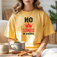 No Kings in America T-Shirt – Patriotic Democracy Tee – Freedom Graphic Top
