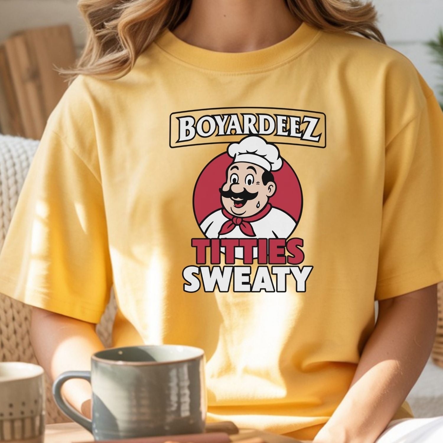 Retro Funny Boyardeez Nutz Sweaty Meme T-Shirt - Embarrassing Graphic Tee - Humor Shirt for Men and Women