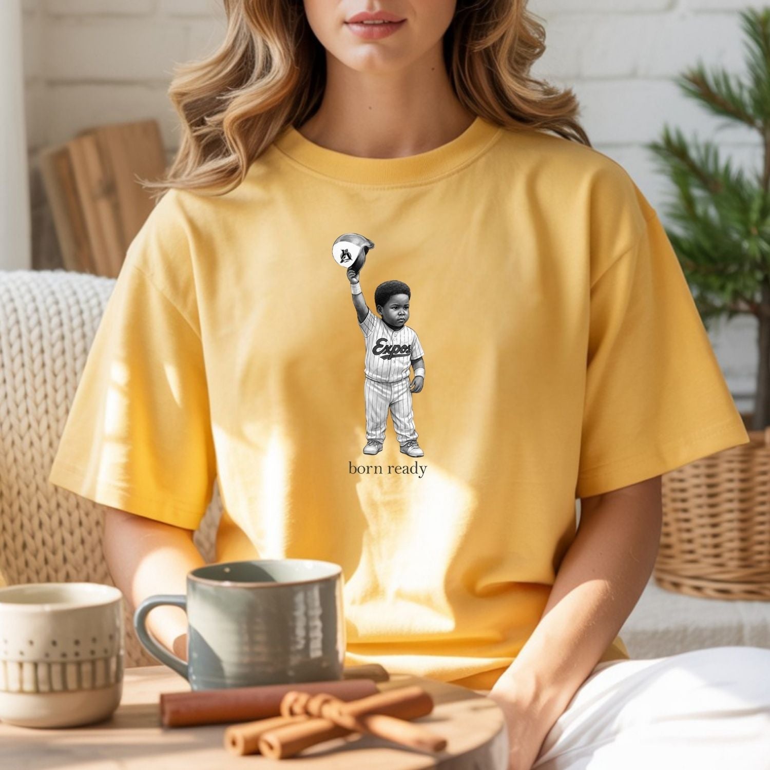 Vintage Born Ready Vladdy Jr T-Shirt – Baseball-Inspired Athletic Graphic Tee