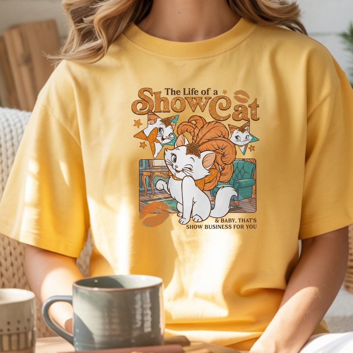Vintage Showcat Shirt - The Life of a Show Cat Tee - Retro Cat Lover T-Shirt for Women