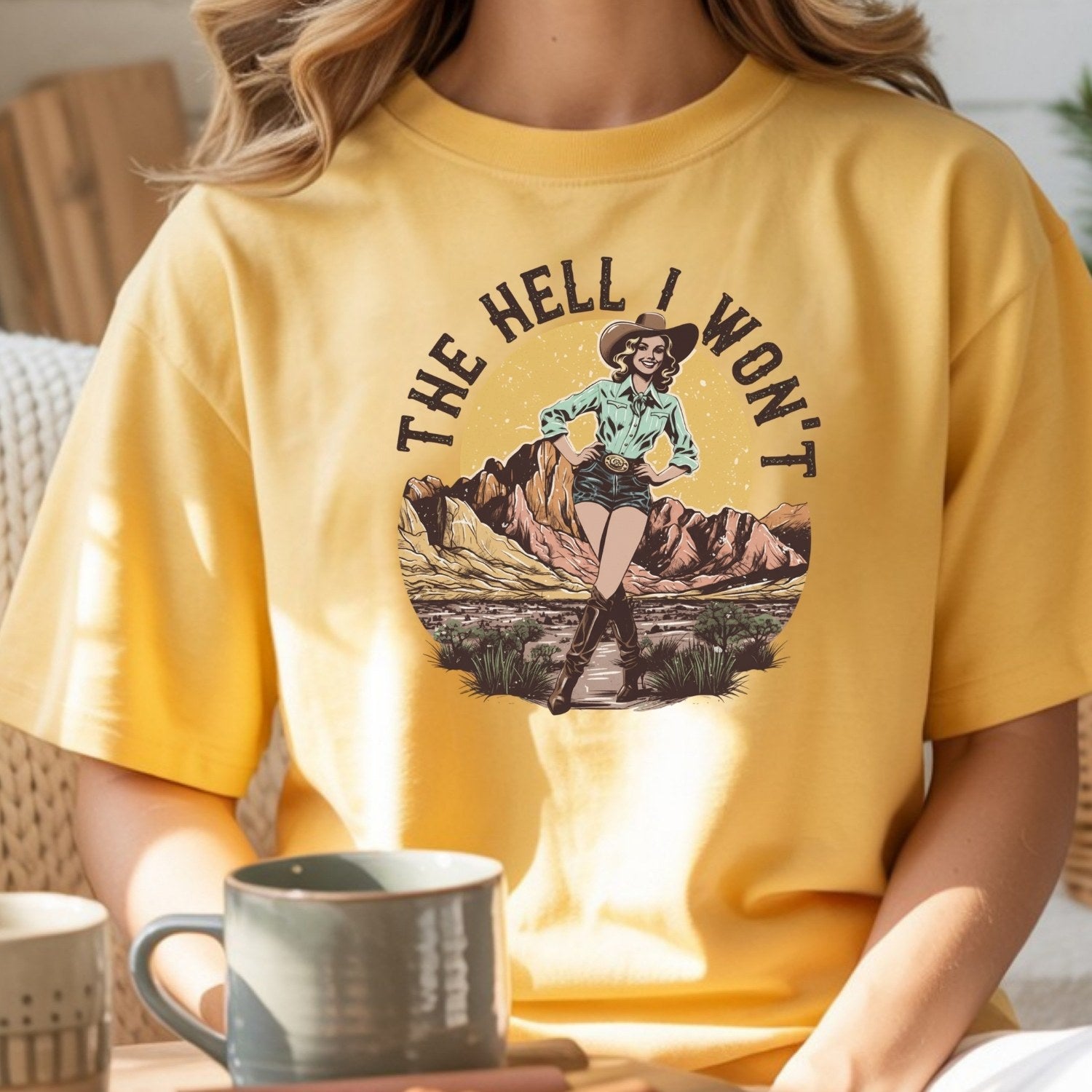 The Hell I Won’t T-Shirt – Retro Feminist Tee, Equality & Strength Gift Idea