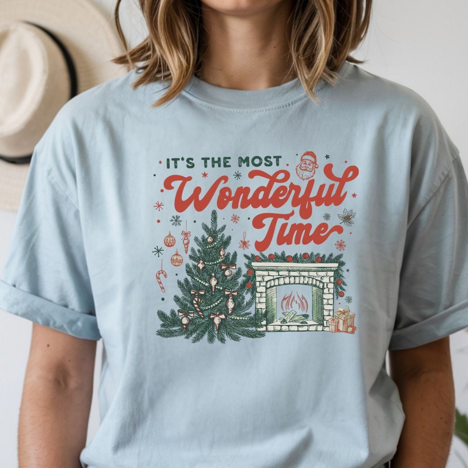 It’s The Most Wonderful Time T-Shirt - Christmas Holiday Tee - Festive Graphic Shirt for Adults