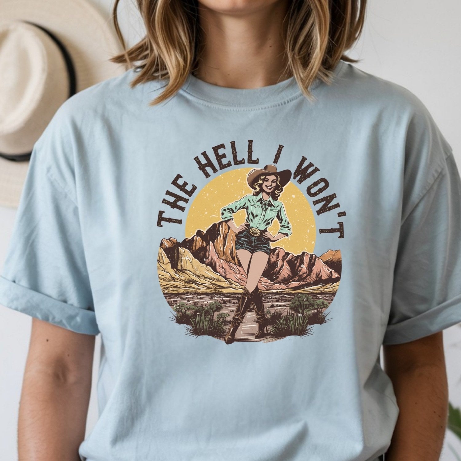 The Hell I Won’t T-Shirt – Retro Feminist Tee, Equality & Strength Gift Idea
