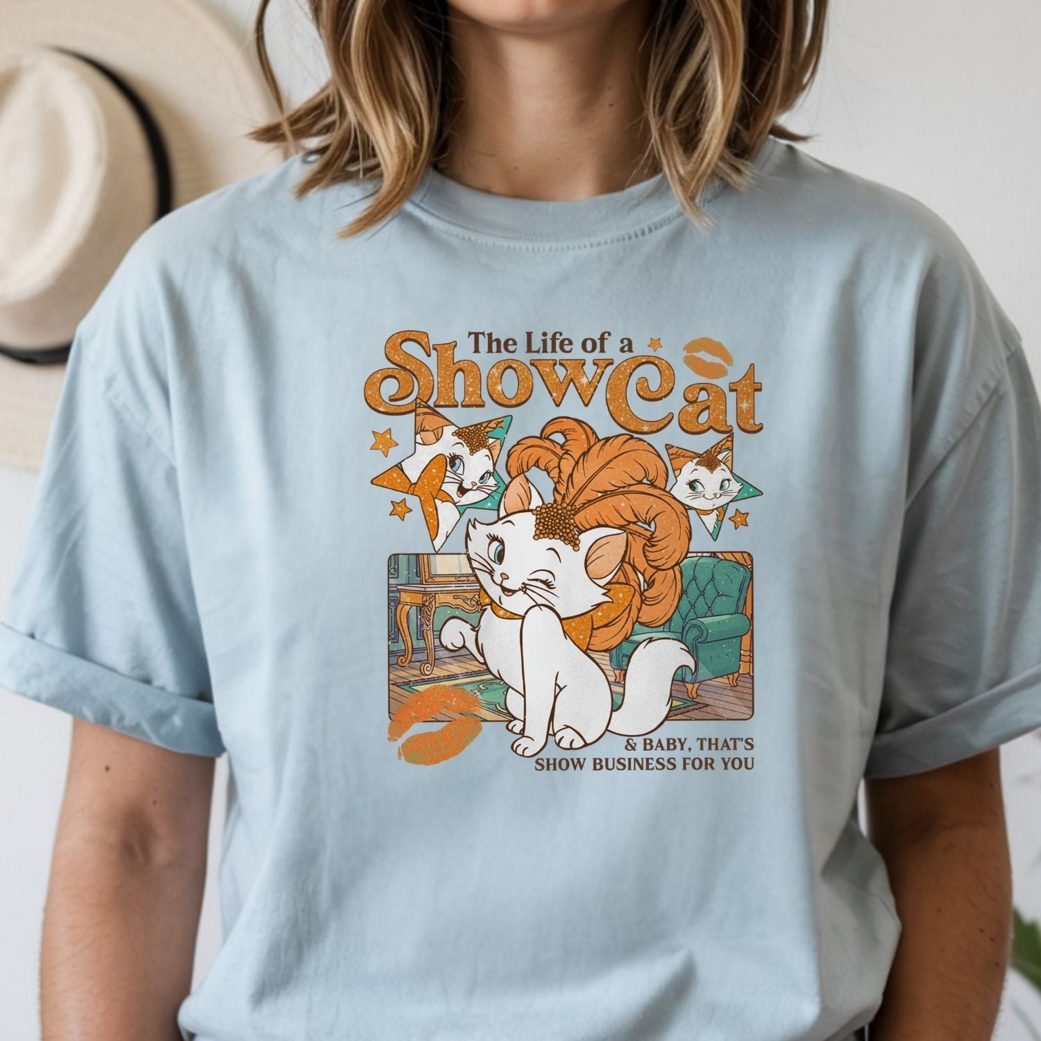 Vintage Showcat Shirt - The Life of a Show Cat Tee - Retro Cat Lover T-Shirt for Women