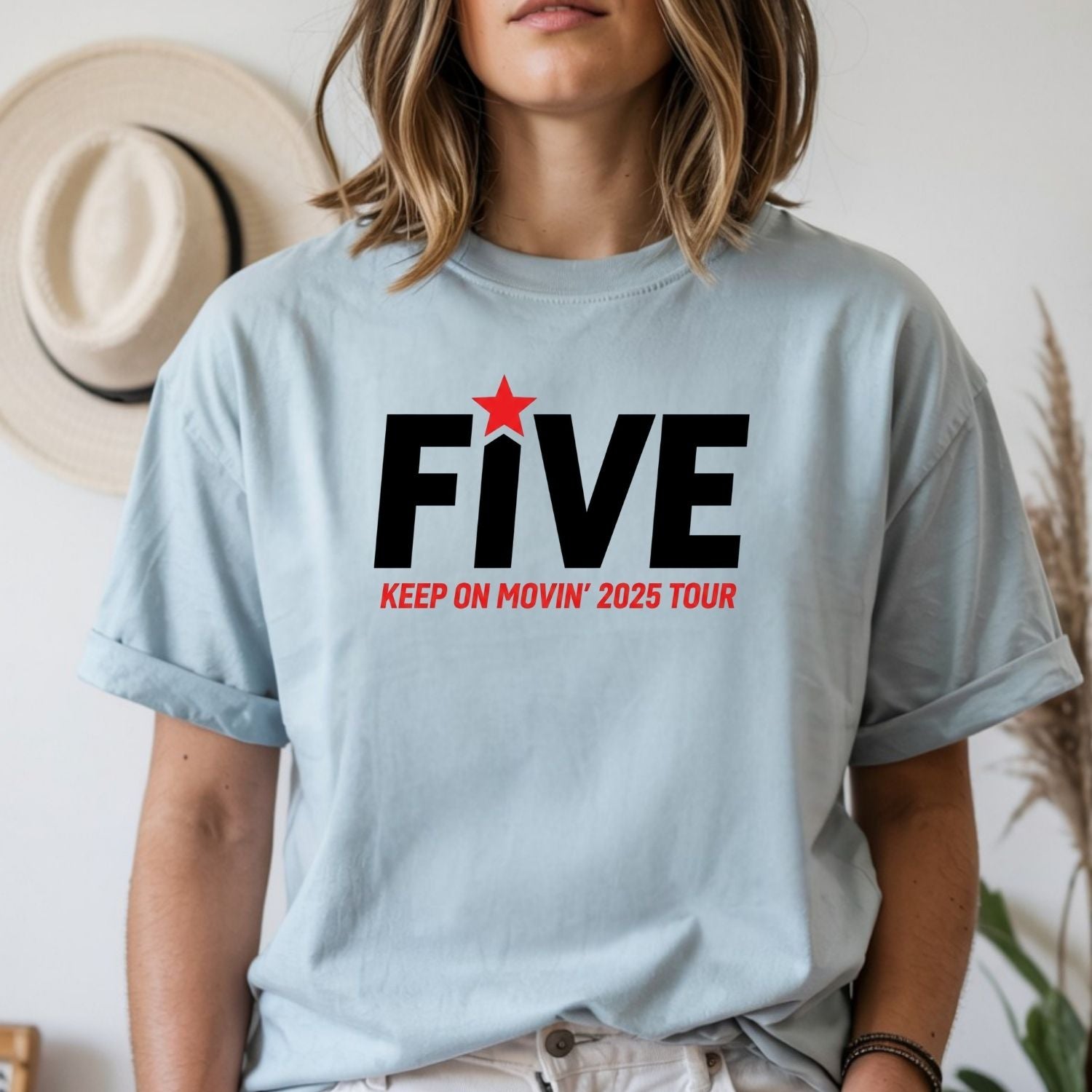 Vintage 90s Boyband T-Shirt – Retro Pop Keep Moving Tour Graphic Tee