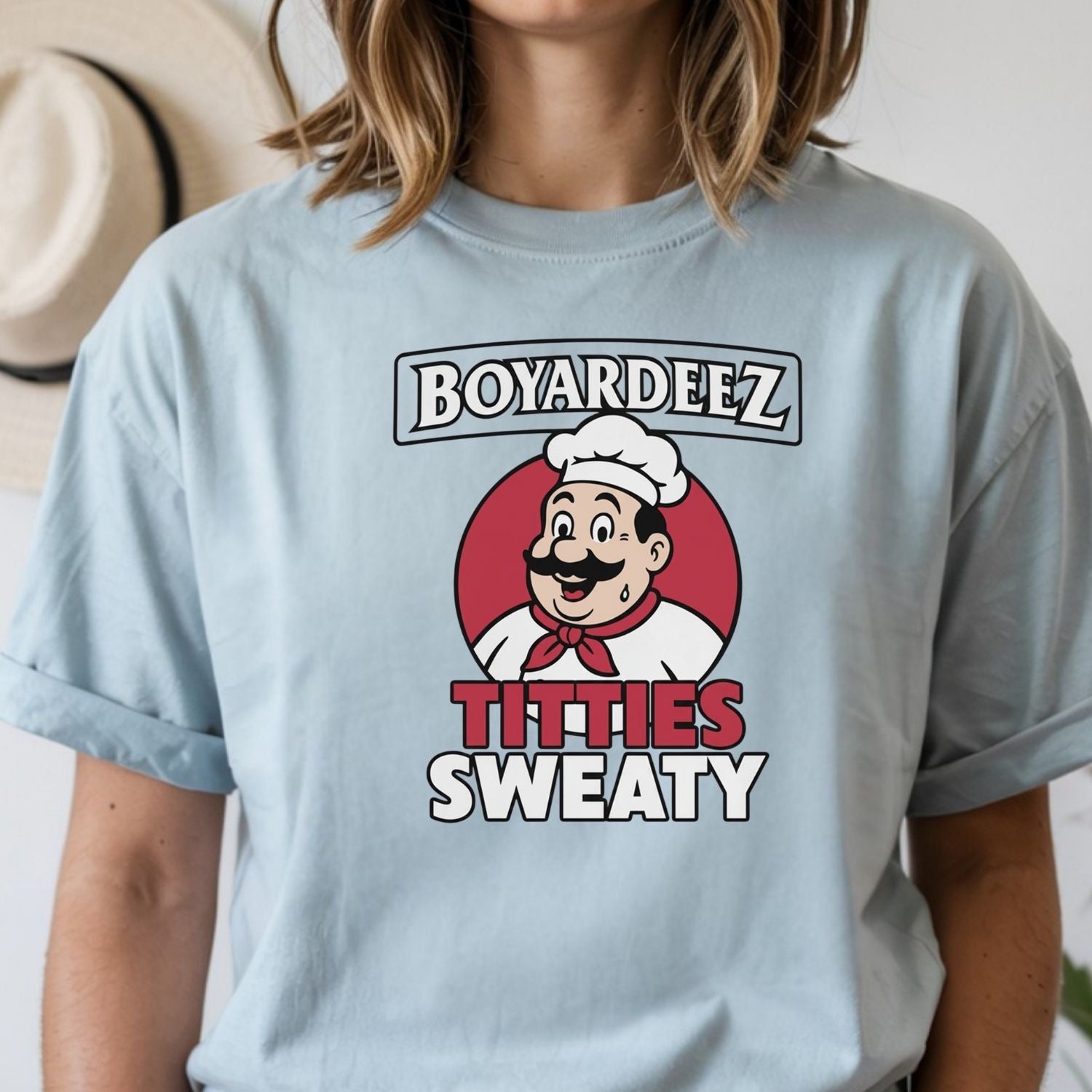 Retro Funny Boyardeez Nutz Sweaty Meme T-Shirt - Embarrassing Graphic Tee - Humor Shirt for Men and Women
