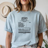 Jesus Paid It All Shirt – Christian Worship Tee, Faith-Based Graphic Shirt