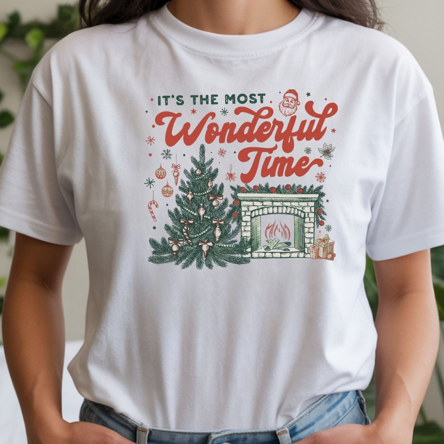 It’s The Most Wonderful Time T-Shirt - Christmas Holiday Tee - Festive Graphic Shirt for Adults