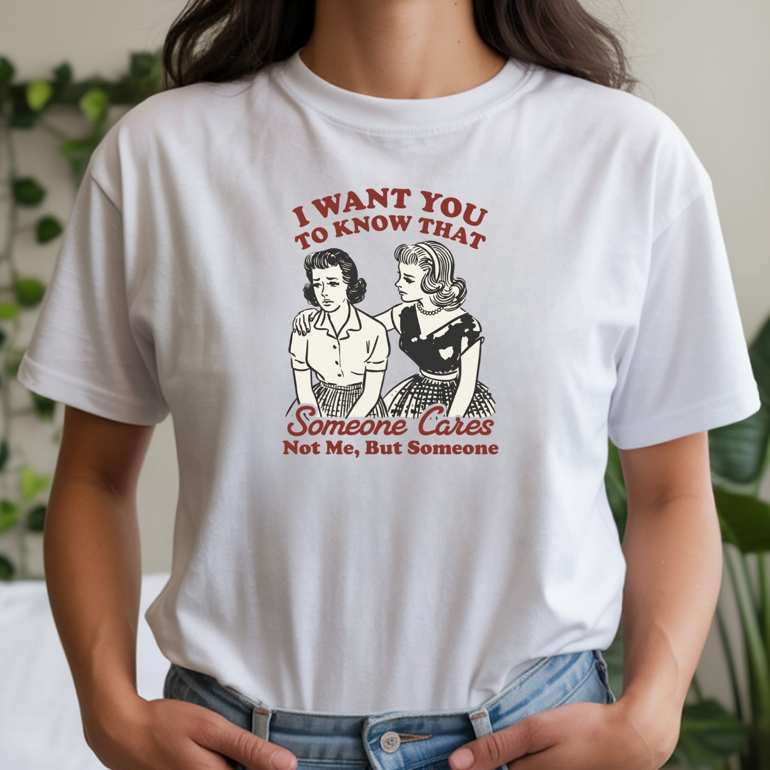 Someone Cares T-Shirt – Retro Sarcastic Tee – Snarky Humor Graphic Design for Women