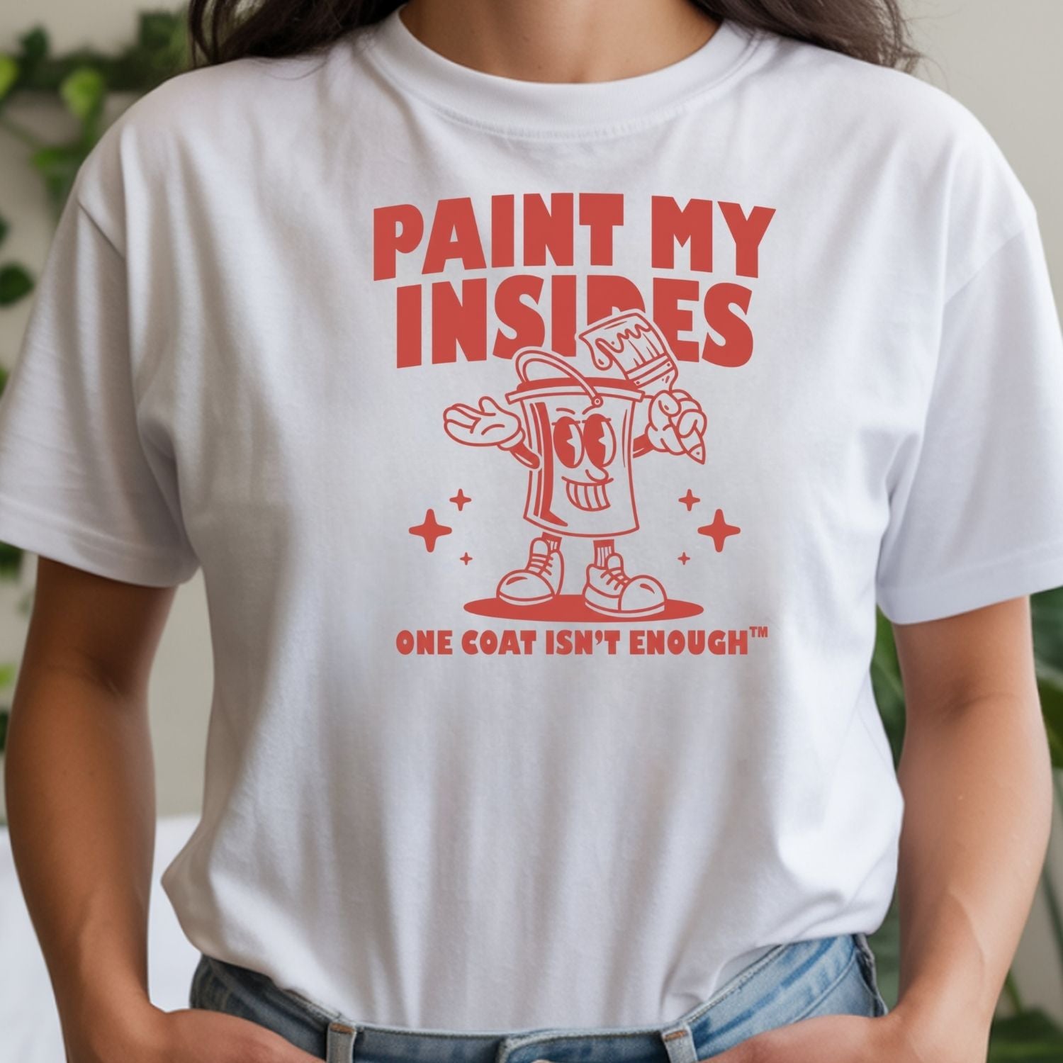 Retro Paint Can Mascot T-Shirt - Funny Art Graphic Tee - Extra Drip Edition Shirt