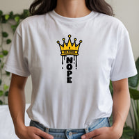 No Kings T-Shirt – Crown Graphic Tee, Patriotic Freedom Protest Design