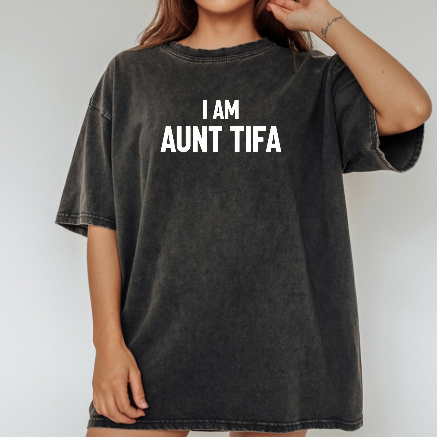 Funny Aunt Tifa Shirt – Humorous Meme Graphic Tee for Aunts