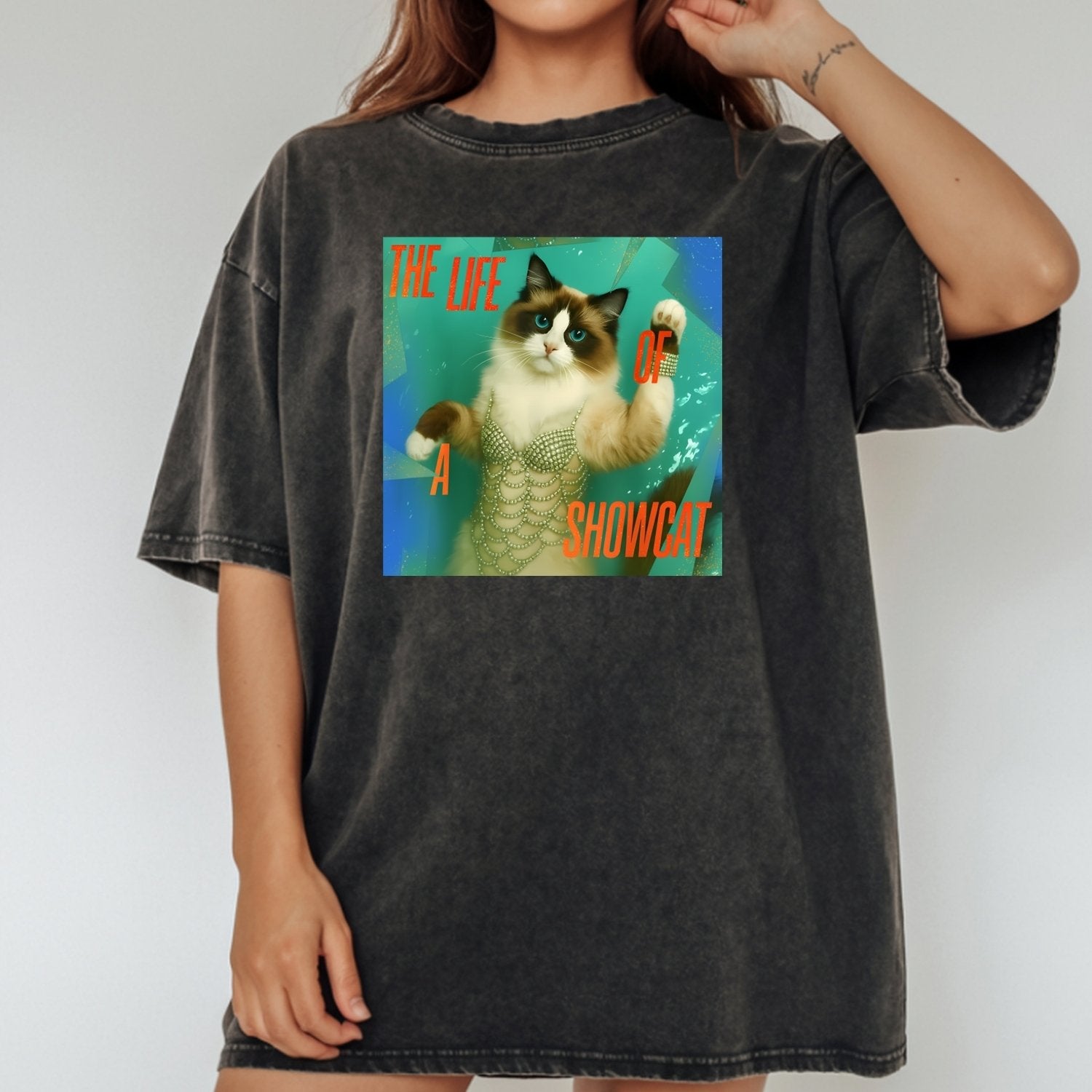 The Life of a Showcat Shirt – Funny Cat Lover Graphic Tee
