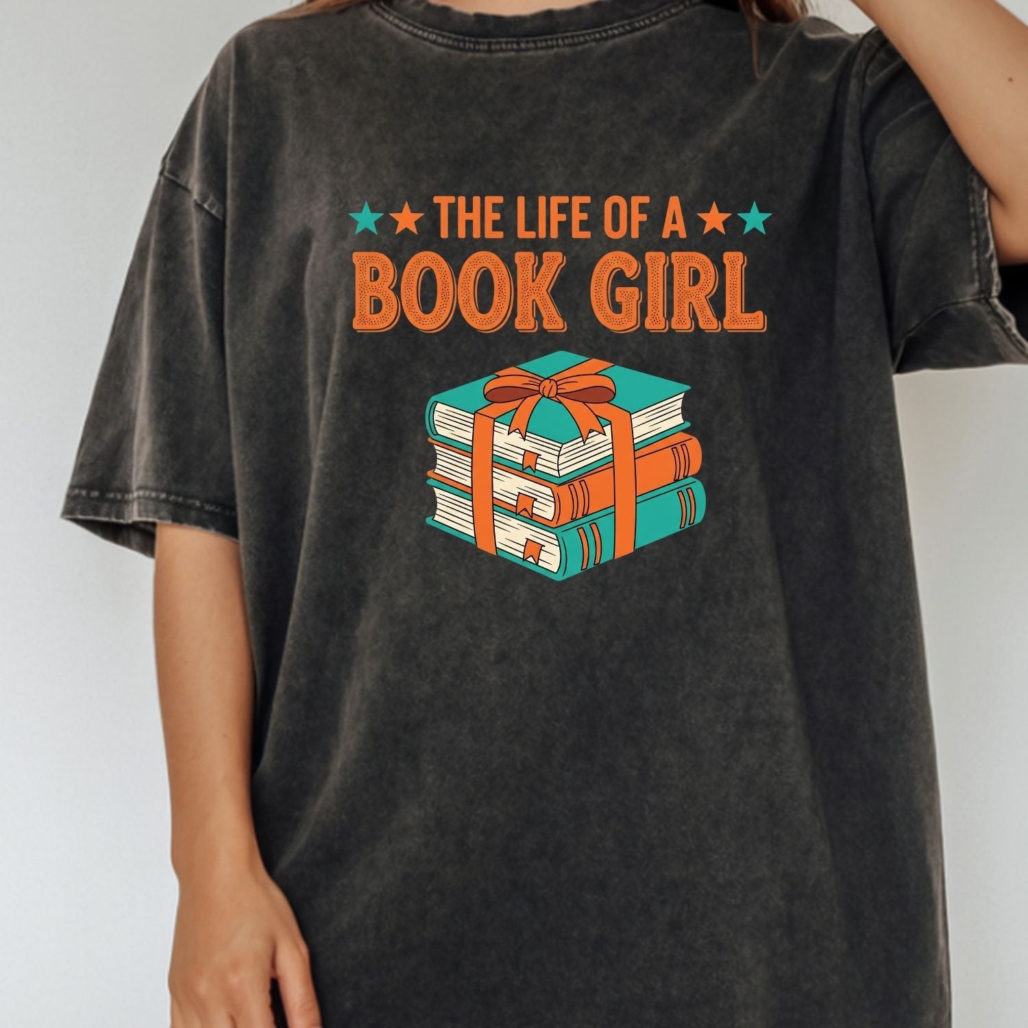 The Life of a Book Girl Shirt - Showgirl Graphic Tee - Book Lover Fan Convention T-Shirt