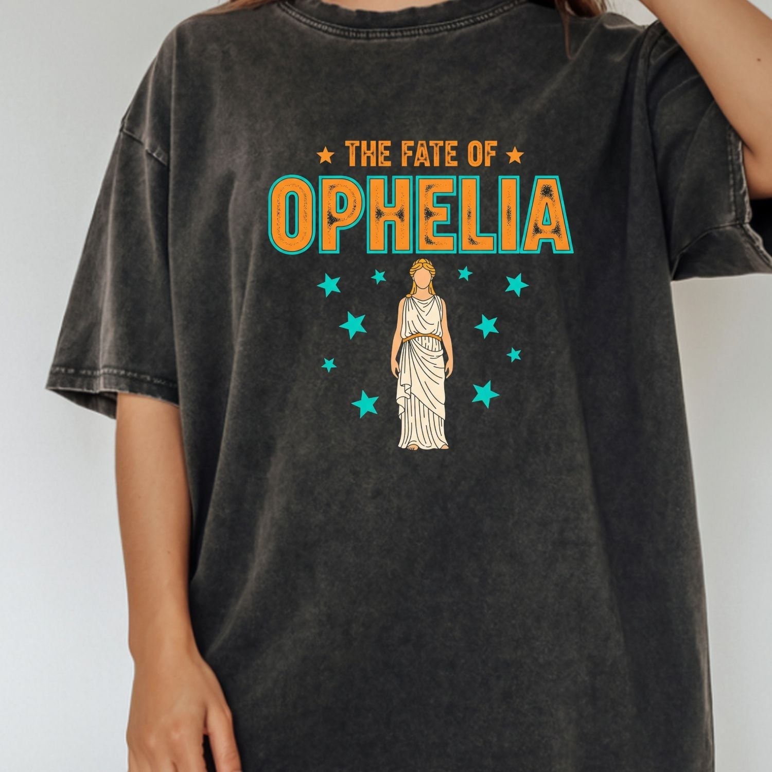 The Life of Ophelia Shirt - The Fate of Ophelia Tee - Vintage Literary Fan Graphic T-Shirt