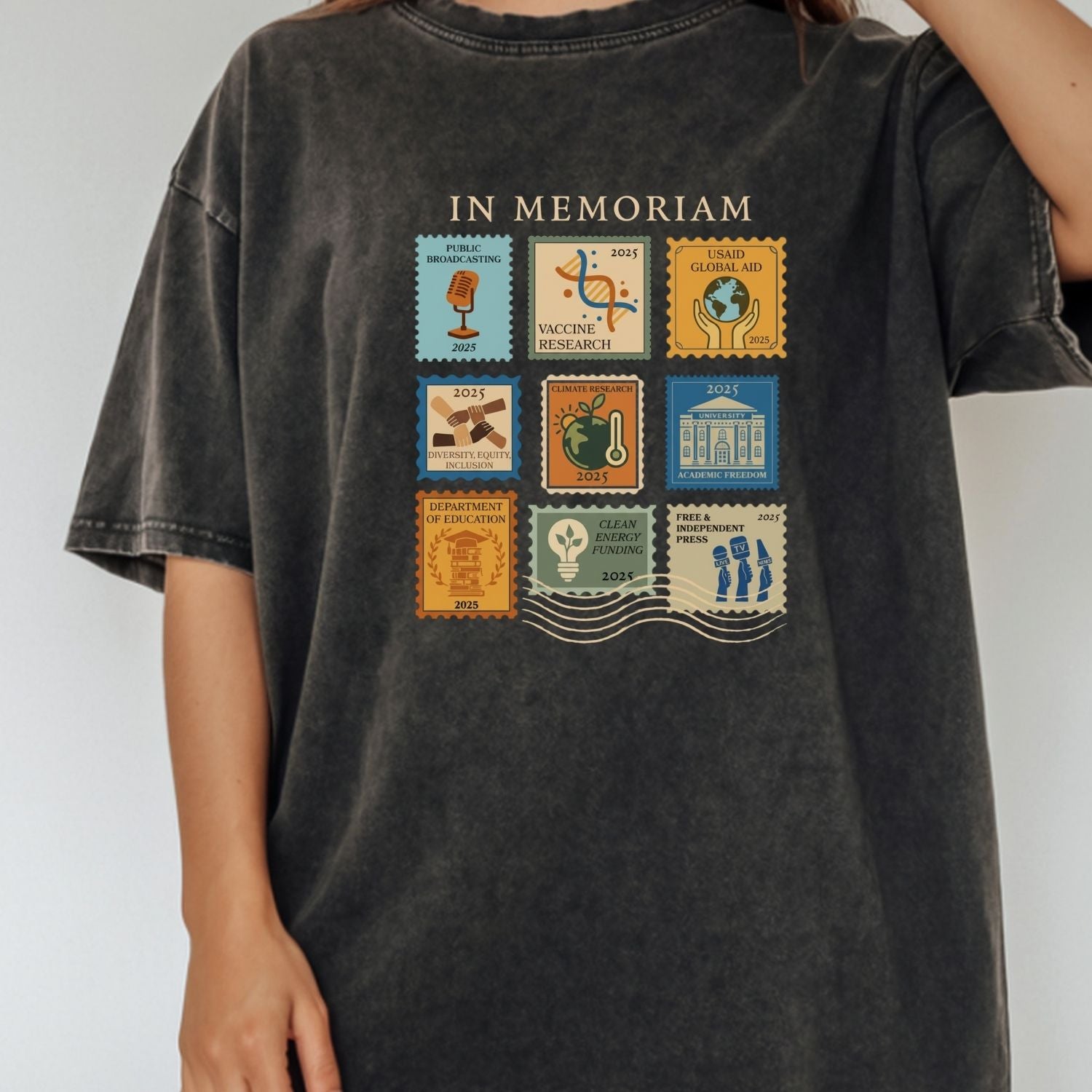 Pro Democracy Long Sleeve Shirt - Anti Fascism Tee - Political Graphic Top for Activists