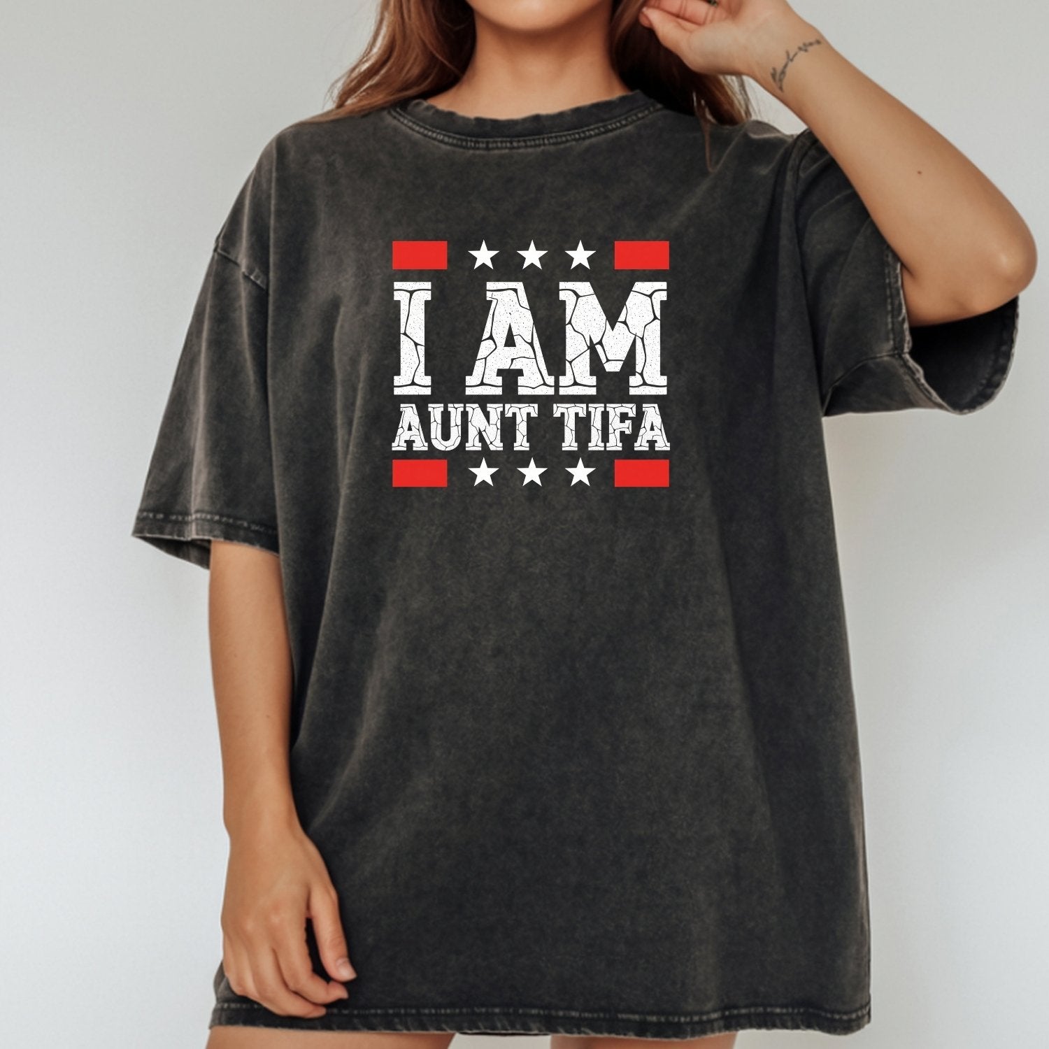 I Am Aunt Tifa Shirt – Funny Meme Graphic Tee for Aunts