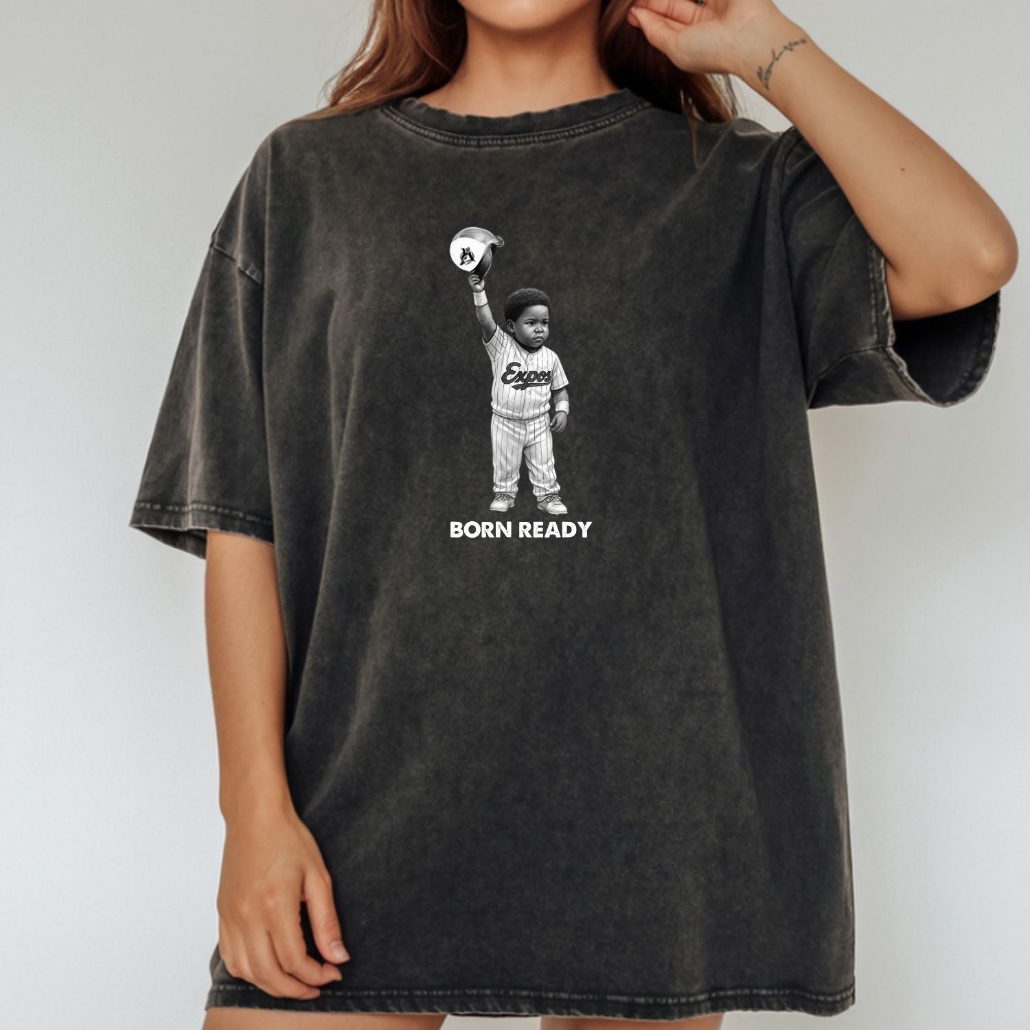 Born Ready Sports Tee – Retro Vladdy Baseball Fan Graphic Shirt