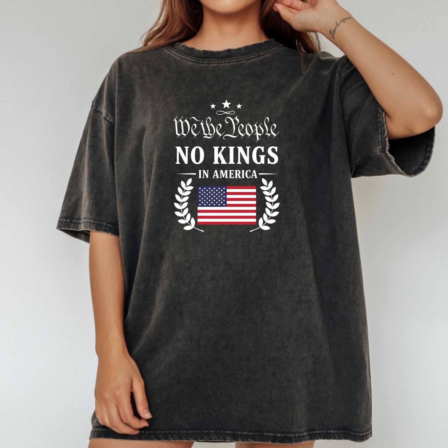 No Kings in America Tee – Liberty & Democracy Statement T-Shirt