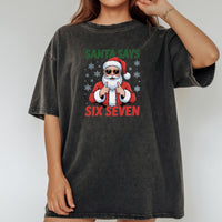 Funny Santa Says Six Seven T-Shirt – Christmas Meme Graphic Tee