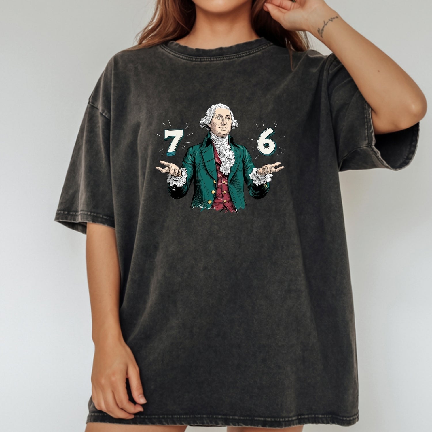 Six Seven Shirt – Vintage George Washington American History Graphic Tee