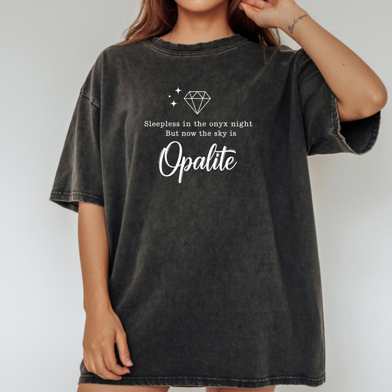 Opalite Sky Shirt – Sleepless in the Onyx Night Poetic Crystal Tee