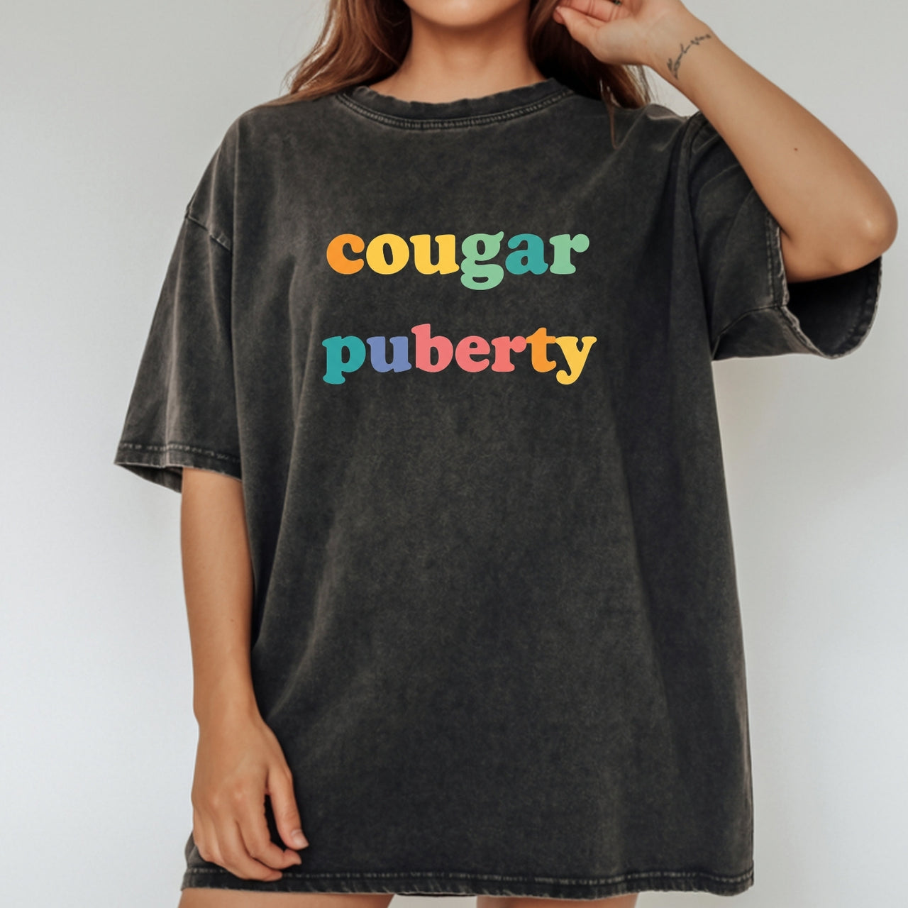 Cougar Menopause T-Shirt – Funny Bossy Moms Tee – Perimenopause Humor Graphic Top