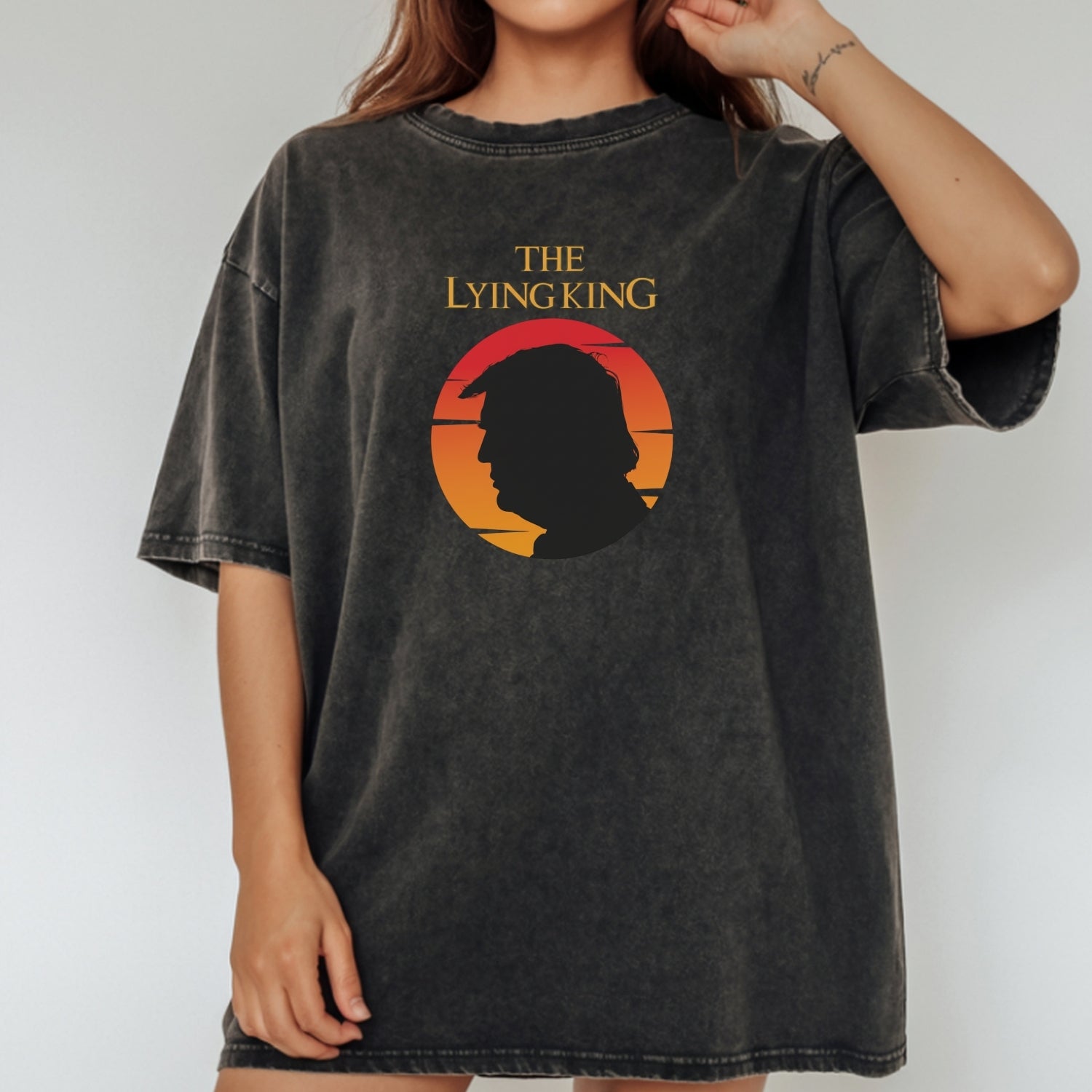 The Lying King Parody Shirt - No Kings No Dictators Tee - Protect Democracy Apparel