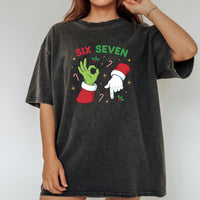 Six Seven Christmas T-Shirt – Funny Holiday Meme Graphic Tee