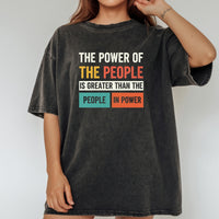 The Power of the People T-Shirt – Retro Comfort Graphic Tee – Freedom & Solidarity Top