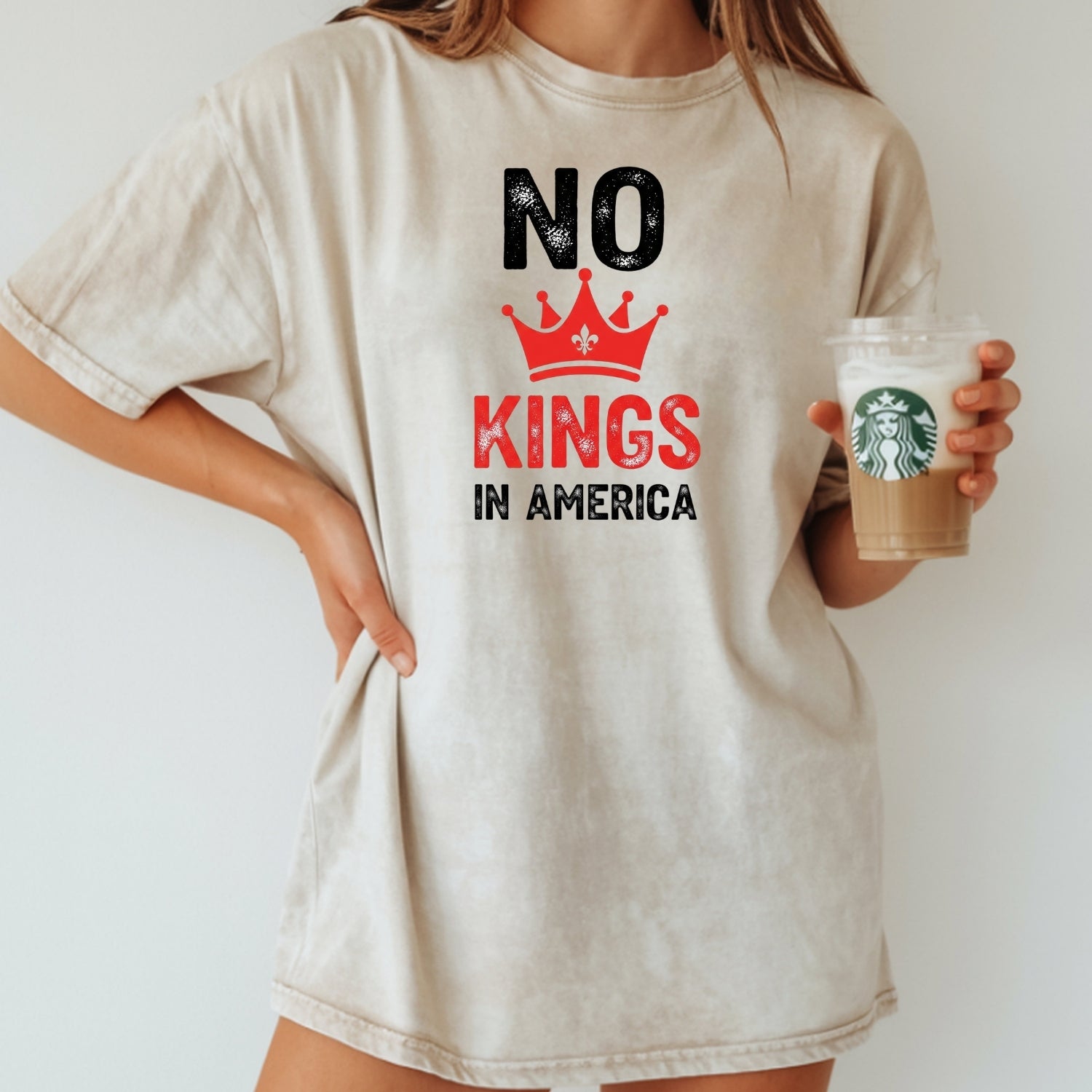 No Kings in America T-Shirt – Patriotic Democracy Tee – Freedom Graphic Top