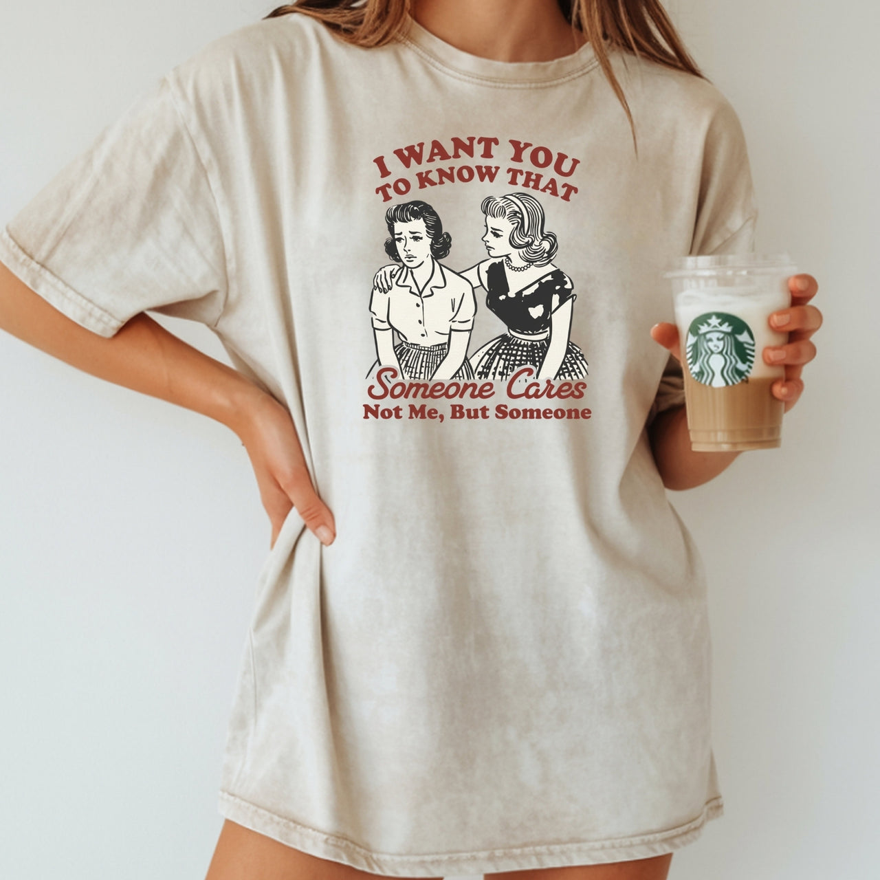 Someone Cares T-Shirt – Retro Sarcastic Tee – Snarky Humor Graphic Design for Women