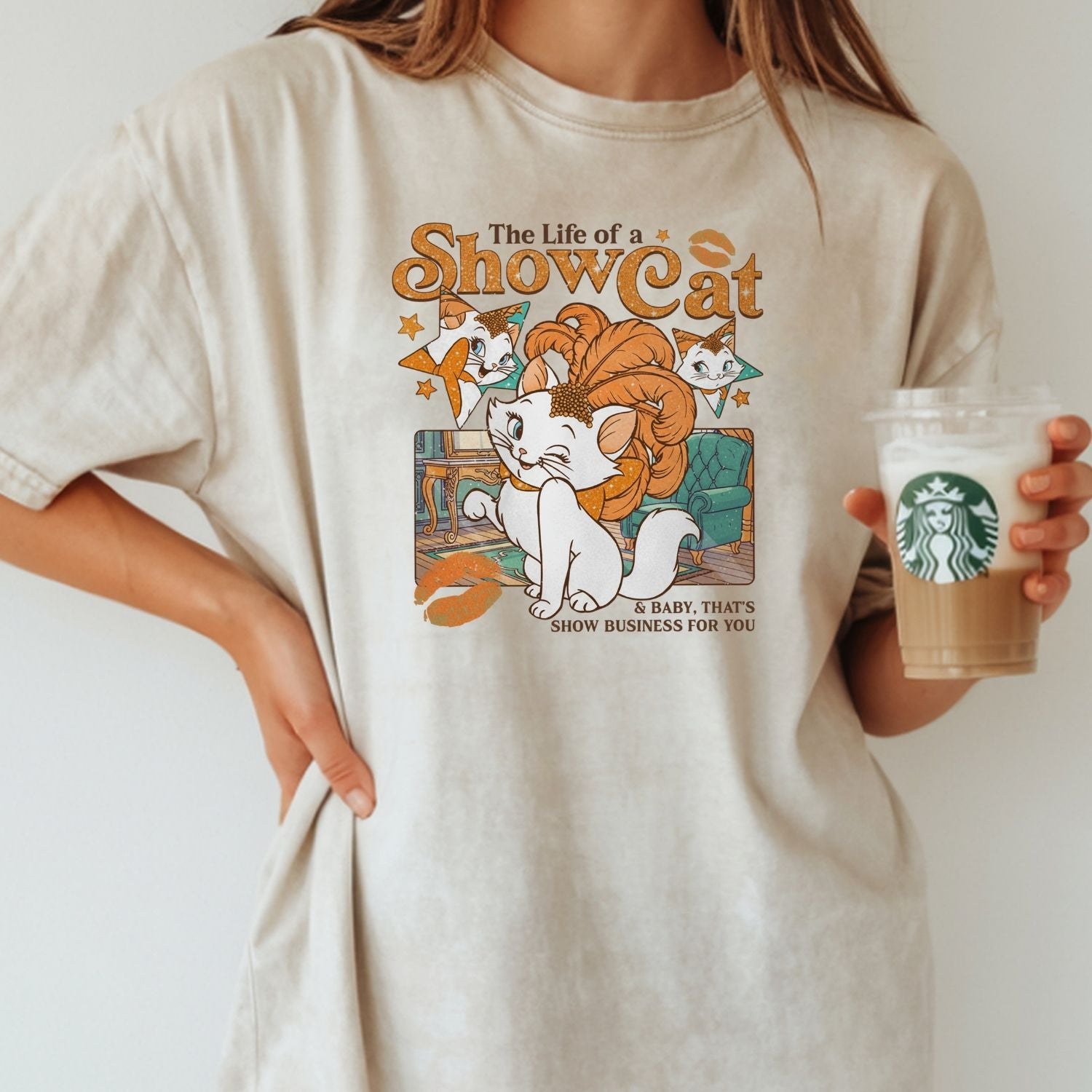Vintage Showcat Shirt - The Life of a Show Cat Tee - Retro Cat Lover T-Shirt for Women