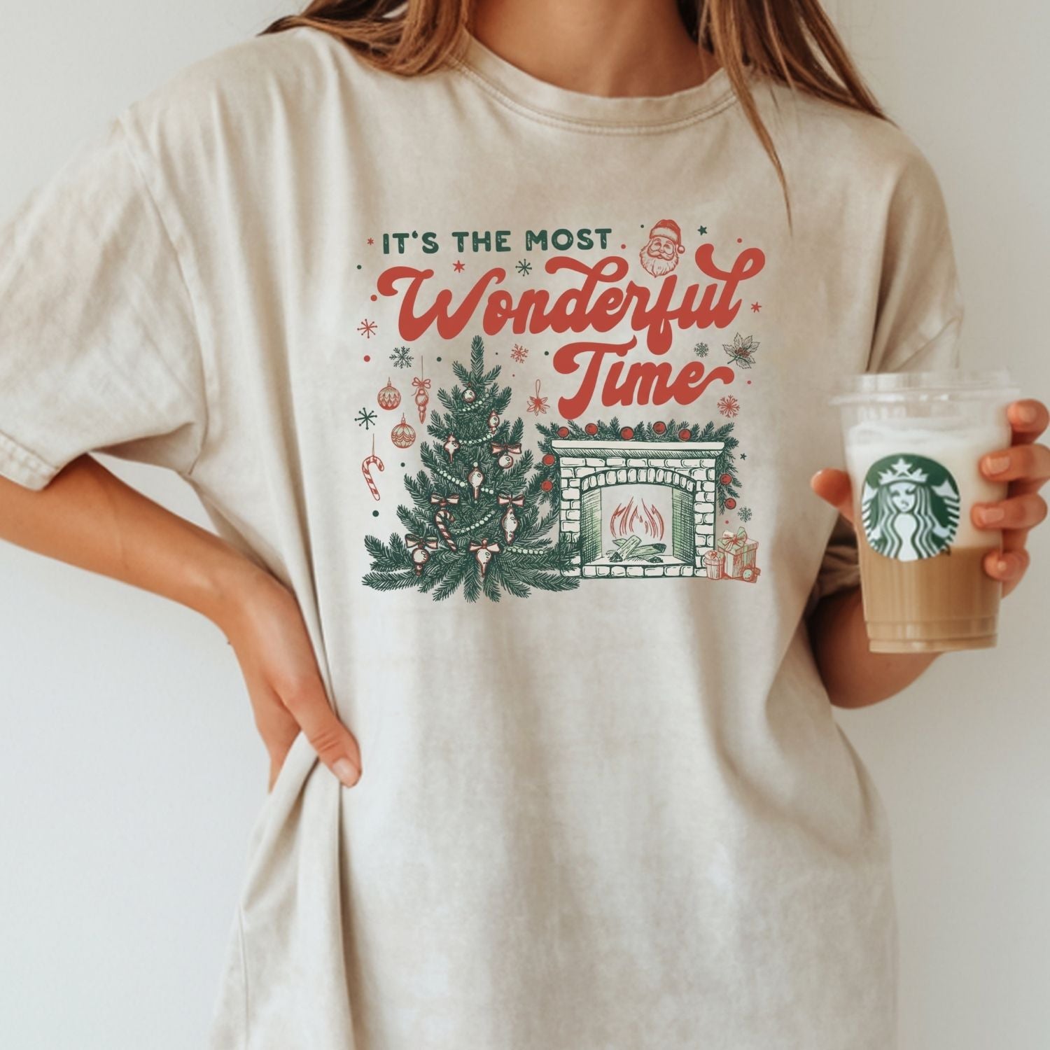 It’s The Most Wonderful Time T-Shirt - Christmas Holiday Tee - Festive Graphic Shirt for Adults