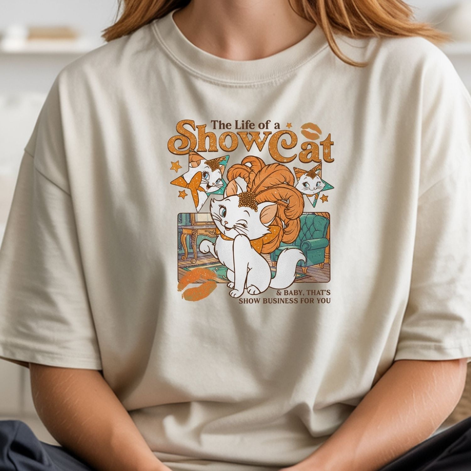 Vintage Showcat Shirt - The Life of a Show Cat Tee - Retro Cat Lover T-Shirt for Women