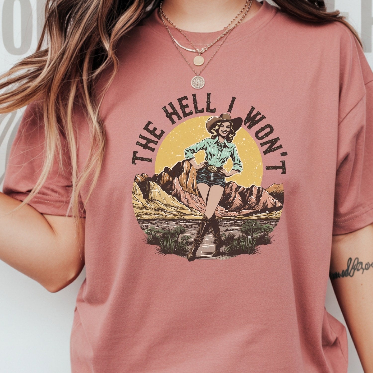 The Hell I Won’t T-Shirt – Retro Feminist Tee, Equality & Strength Gift Idea
