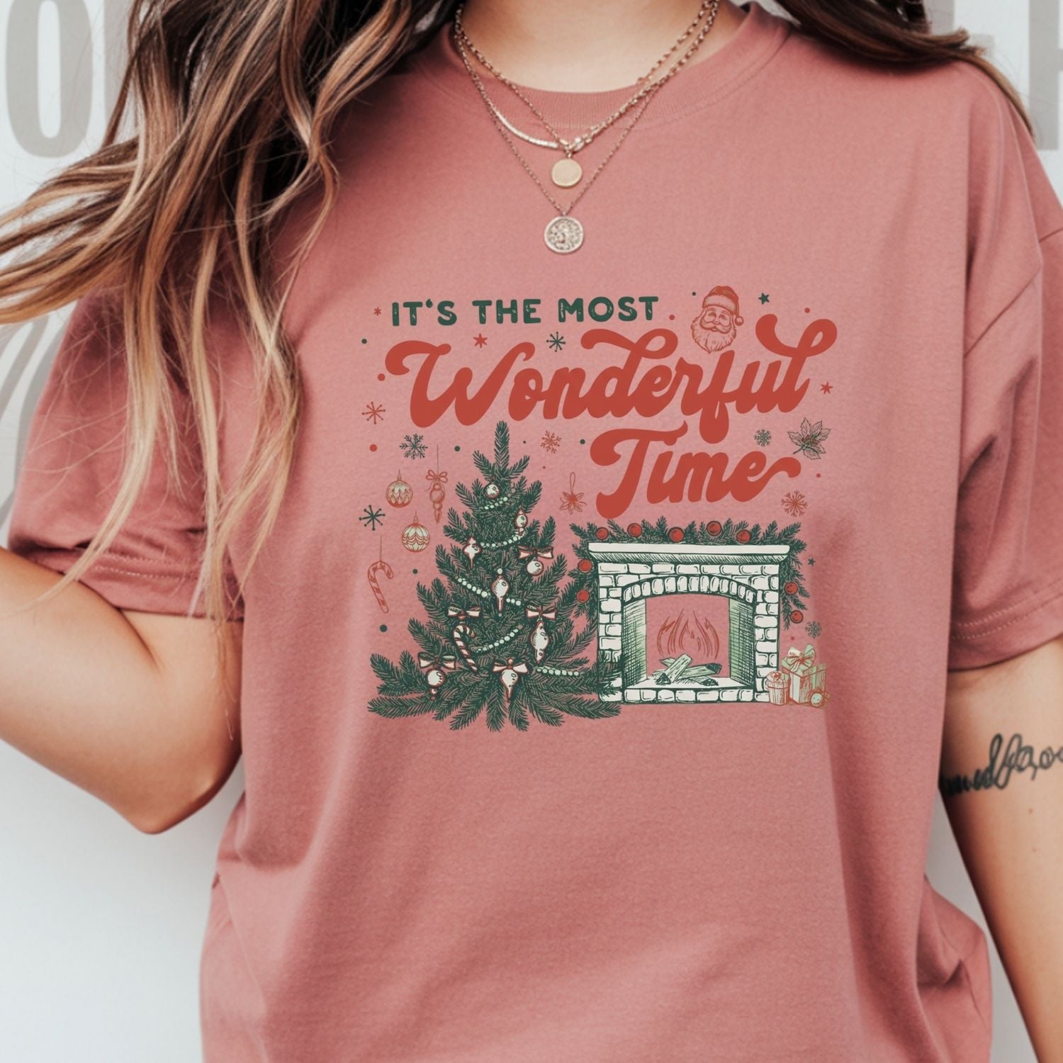 It’s The Most Wonderful Time T-Shirt - Christmas Holiday Tee - Festive Graphic Shirt for Adults
