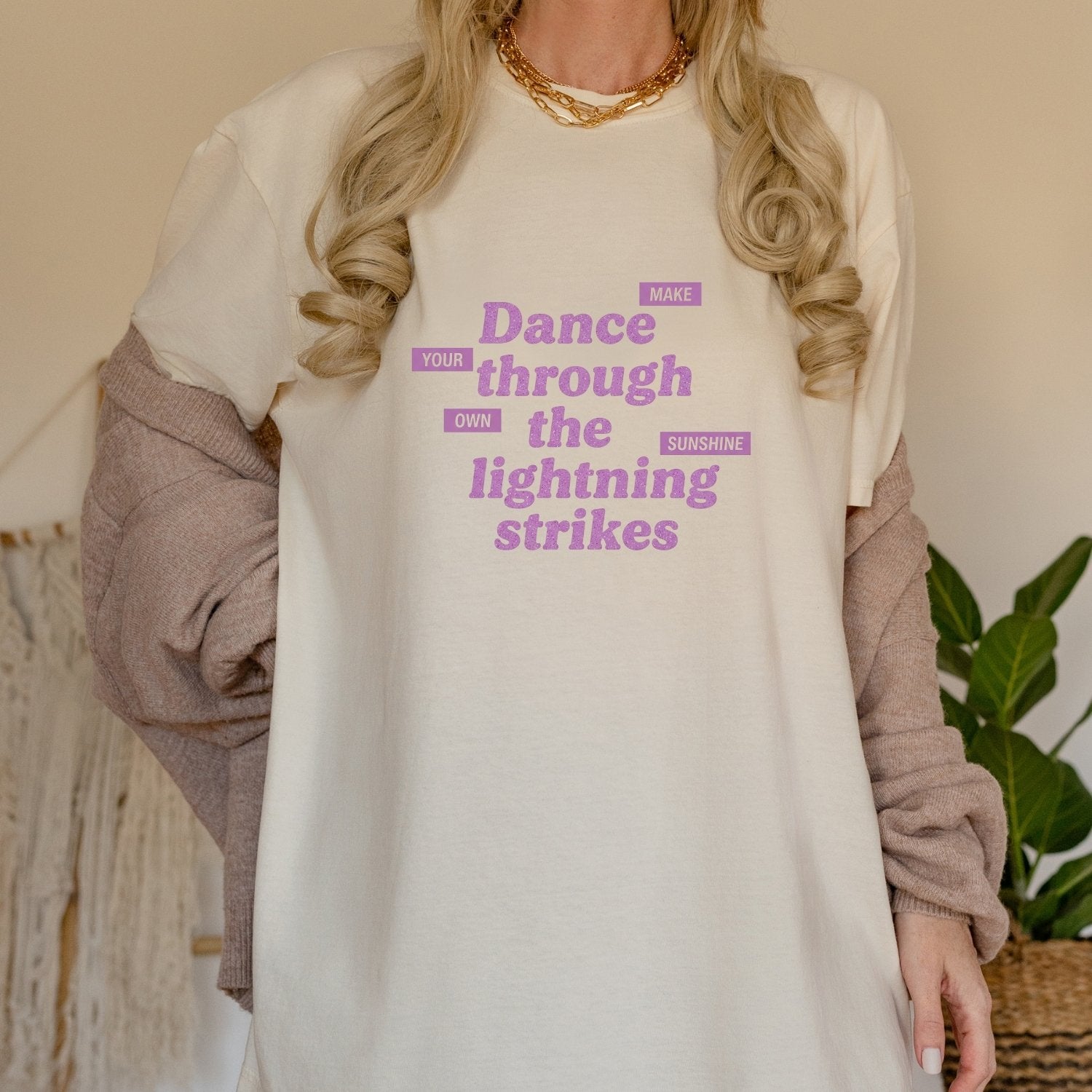 Showgirl Make Your Own Sunshine Shirt – Retro Positive Graphic Tee