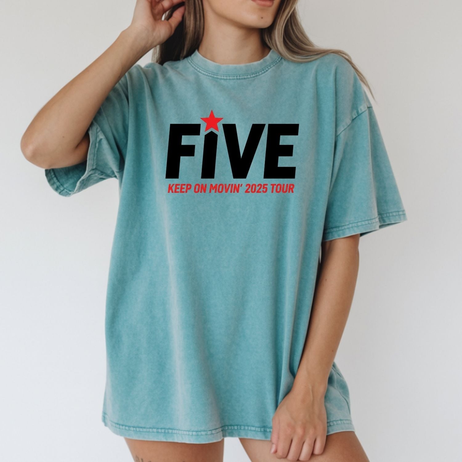 Vintage 90s Boyband T-Shirt – Retro Pop Keep Moving Tour Graphic Tee