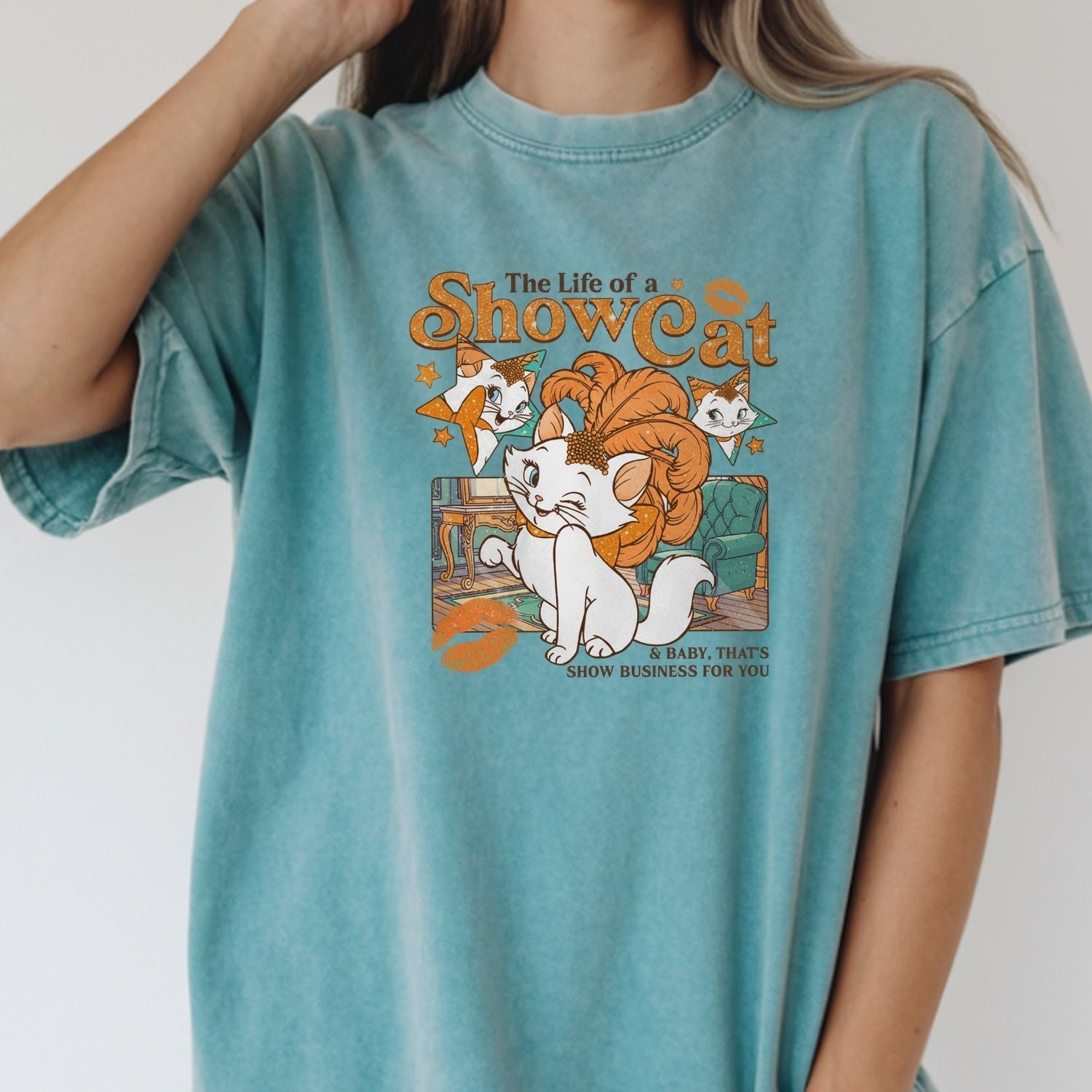 Vintage Showcat Shirt - The Life of a Show Cat Tee - Retro Cat Lover T-Shirt for Women