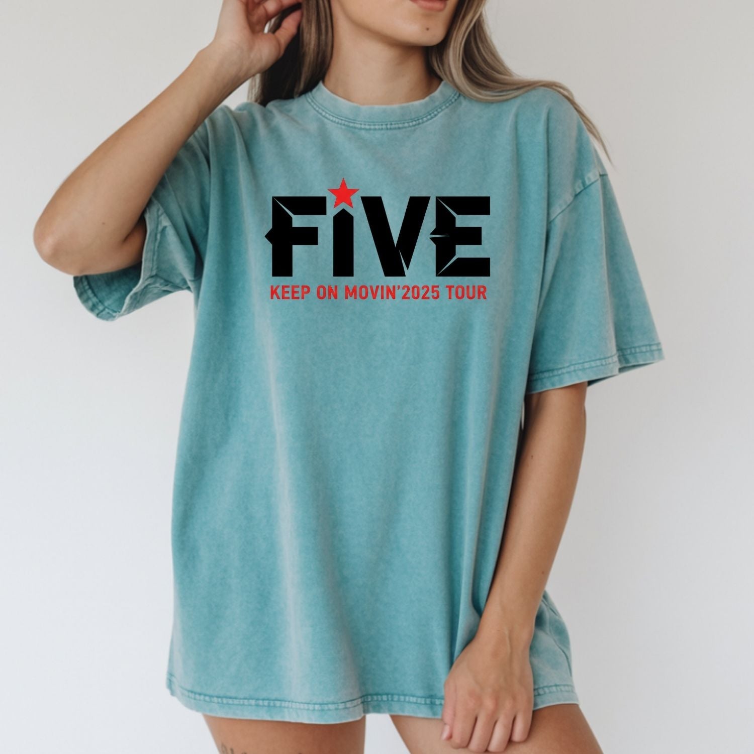 Vintage 90s Keep Movin On Tour Tee – Retro Boyband-Inspired Graphic Shirt