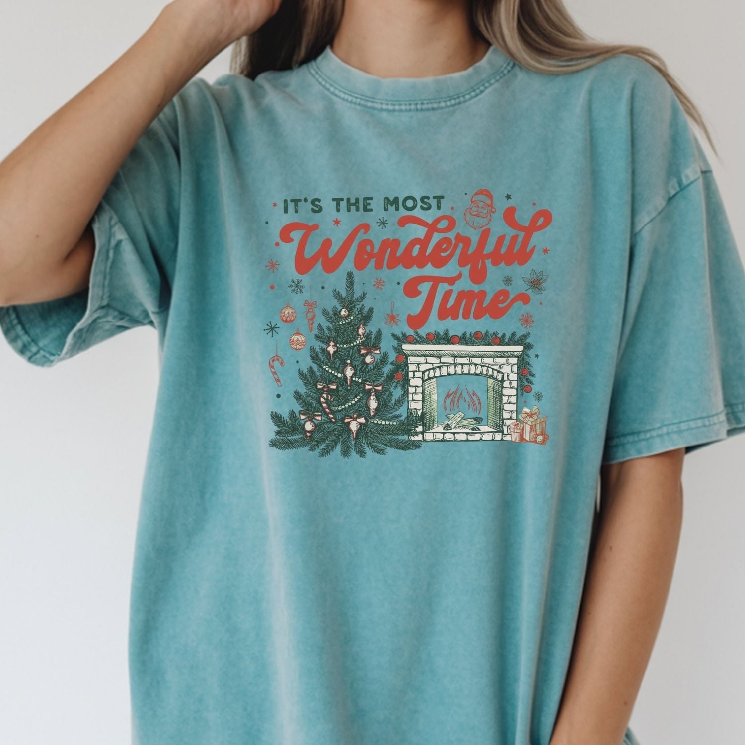 It’s The Most Wonderful Time T-Shirt - Christmas Holiday Tee - Festive Graphic Shirt for Adults