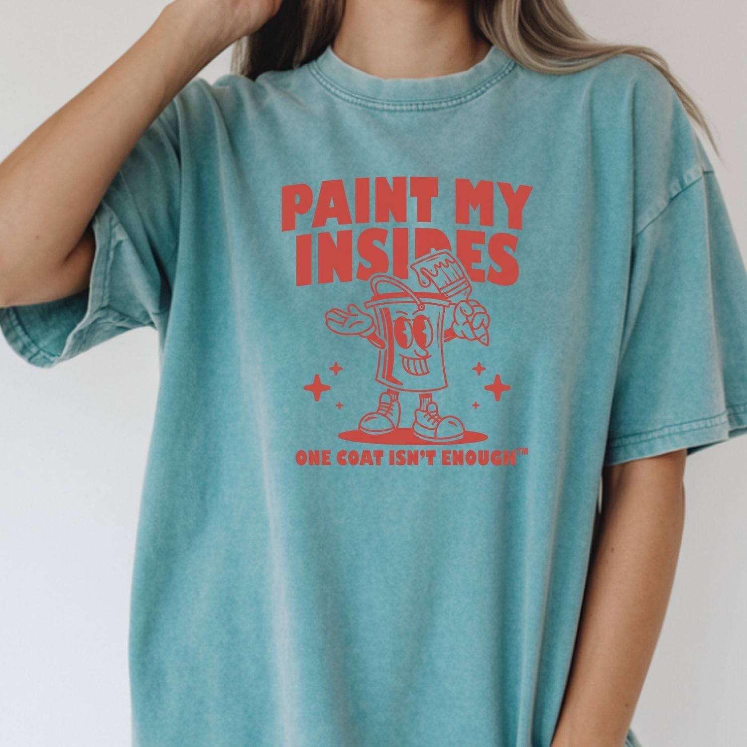 Retro Paint Can Mascot T-Shirt - Funny Art Graphic Tee - Extra Drip Edition Shirt