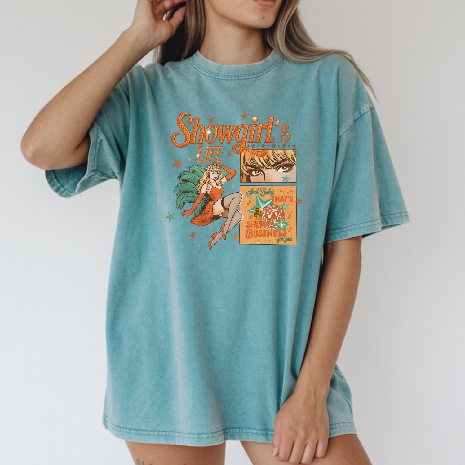 Showgirl Life Era T-Shirt – Vintage Aesthetic Graphic Tee for Youth & Adults
