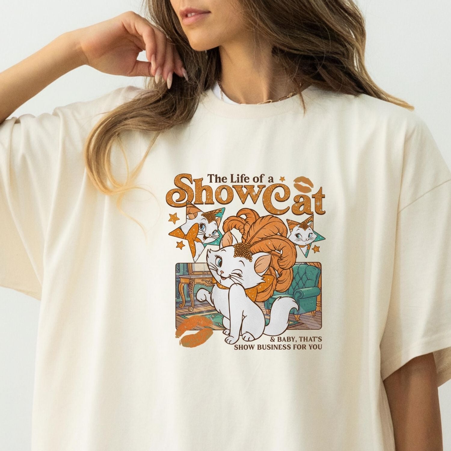 Vintage Showcat Shirt - The Life of a Show Cat Tee - Retro Cat Lover T-Shirt for Women