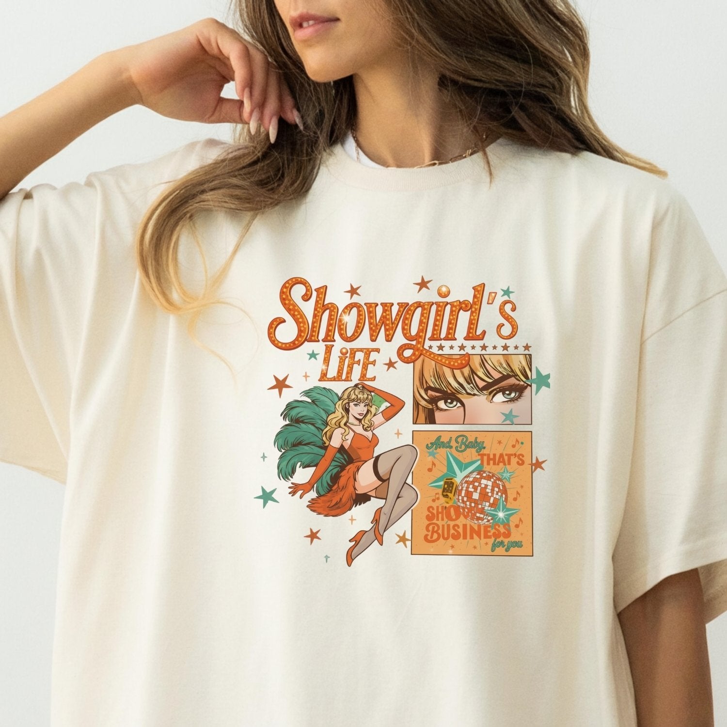 Showgirl Life Era T-Shirt – Vintage Aesthetic Graphic Tee for Youth & Adults