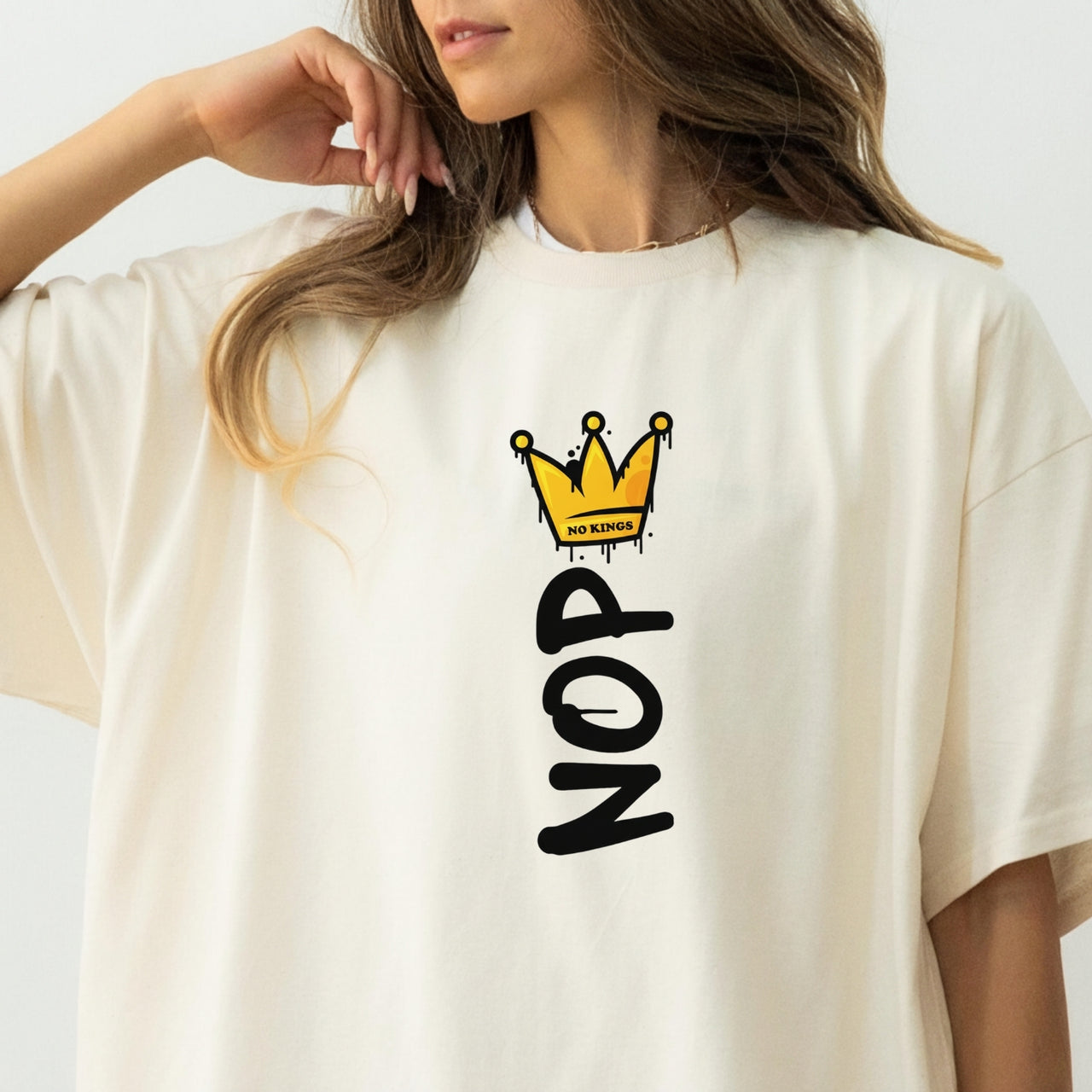 Crown No Kings Shirt – American Democracy Graphic Tee